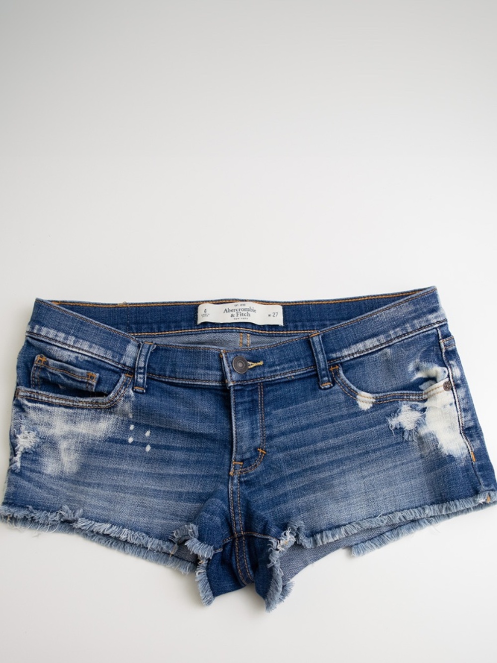 Abercrombie & Fitch Denim Cut-Off Shorts Medium Wash Size 4 W 27